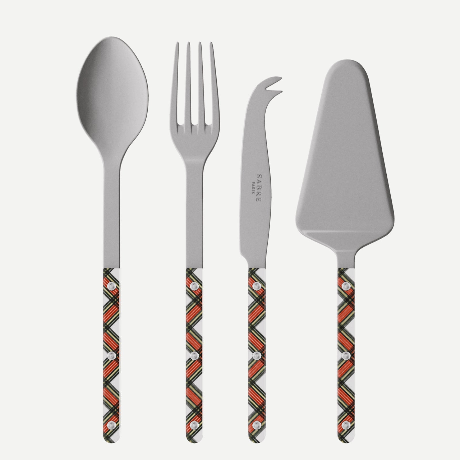Bistrot Vintage Tartan, Blanc