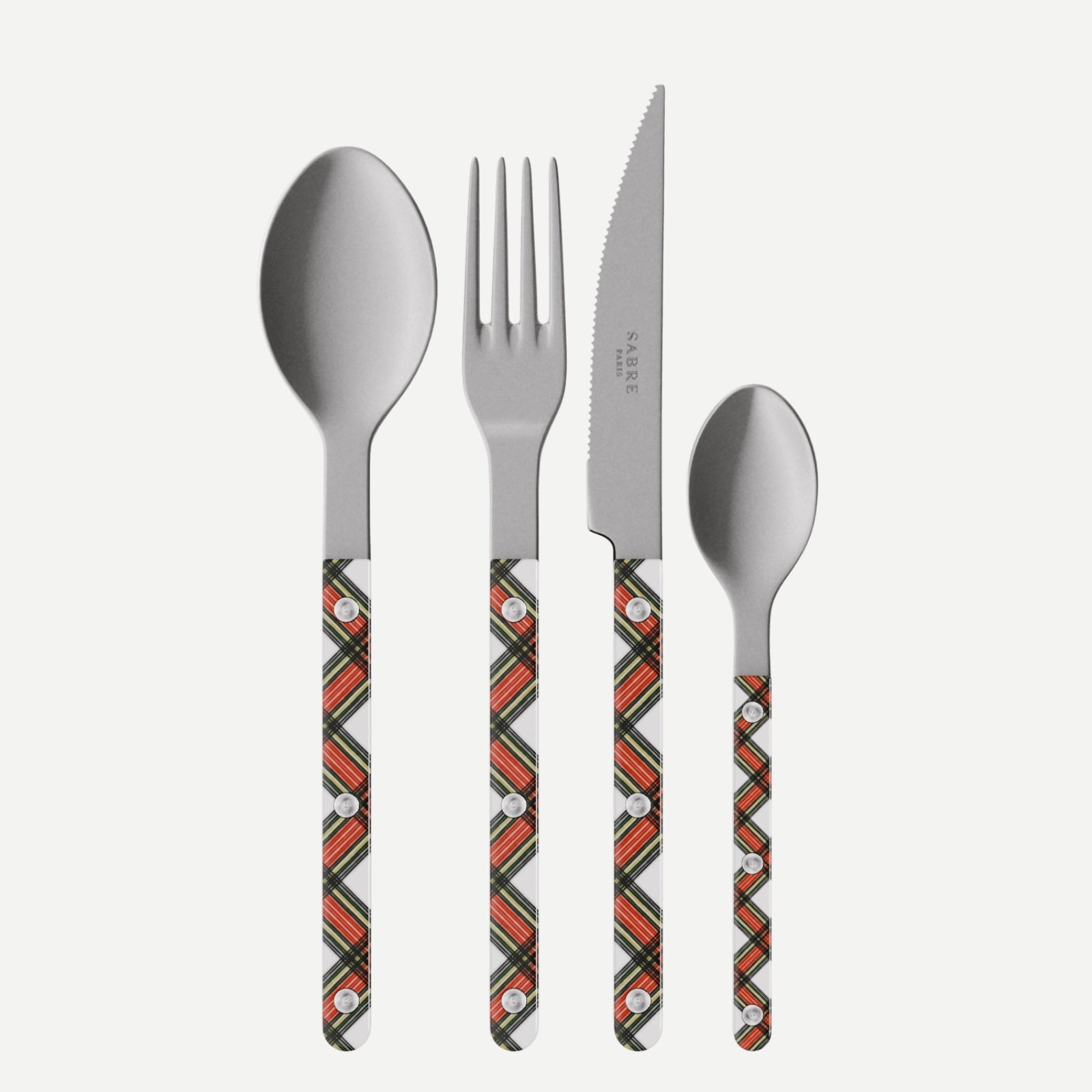 Bistrot Vintage Tartan, Blanc
