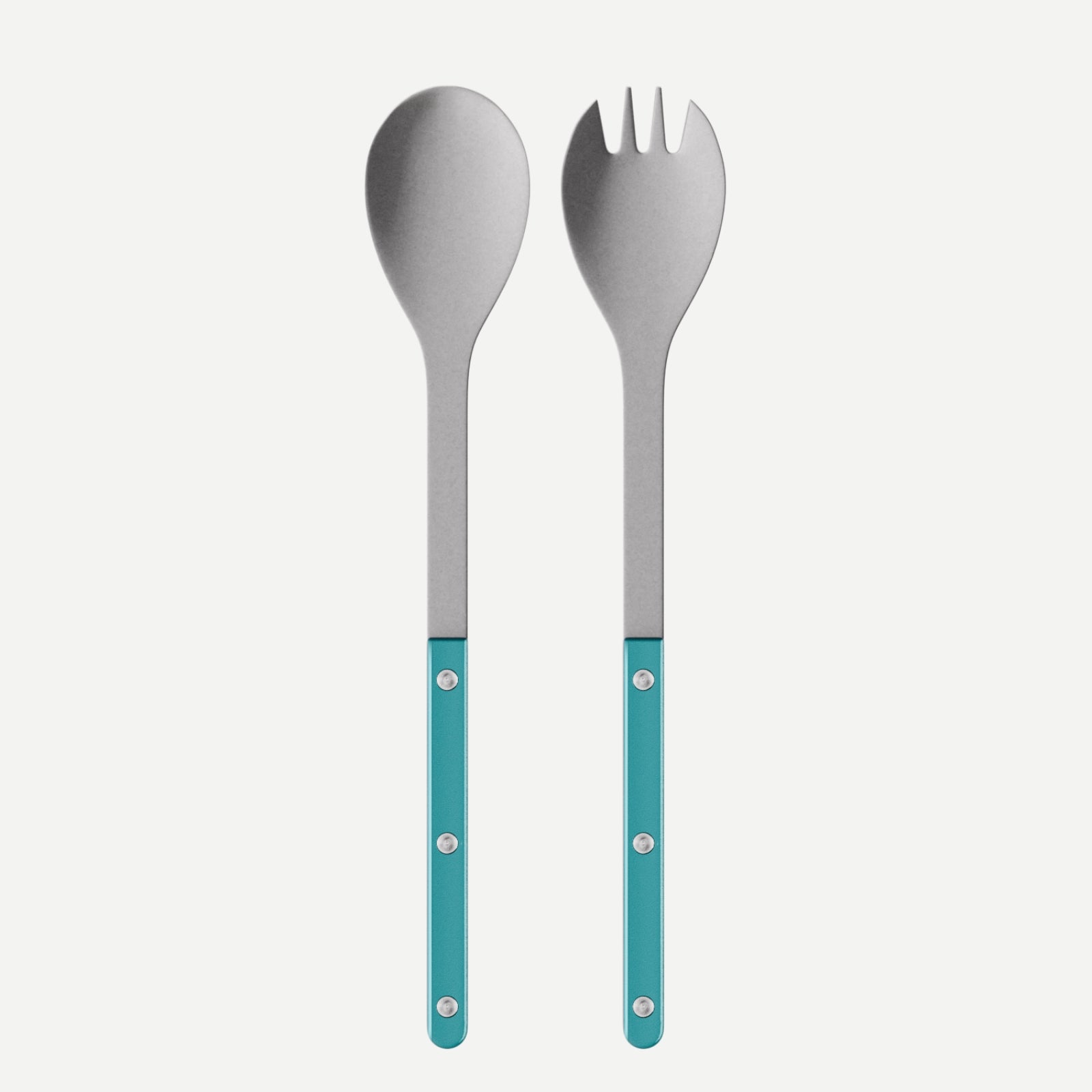 Bistrot Vintage Pearly, Turquoise - Couverts à salade