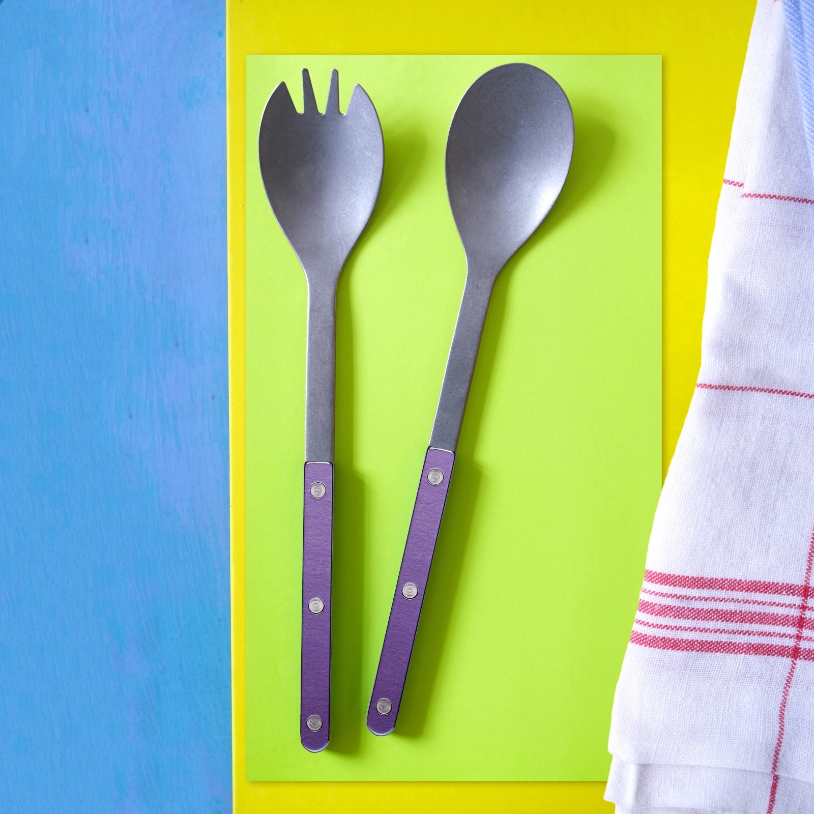 Bistrot Vintage Pearly, Violet - Couverts à salade