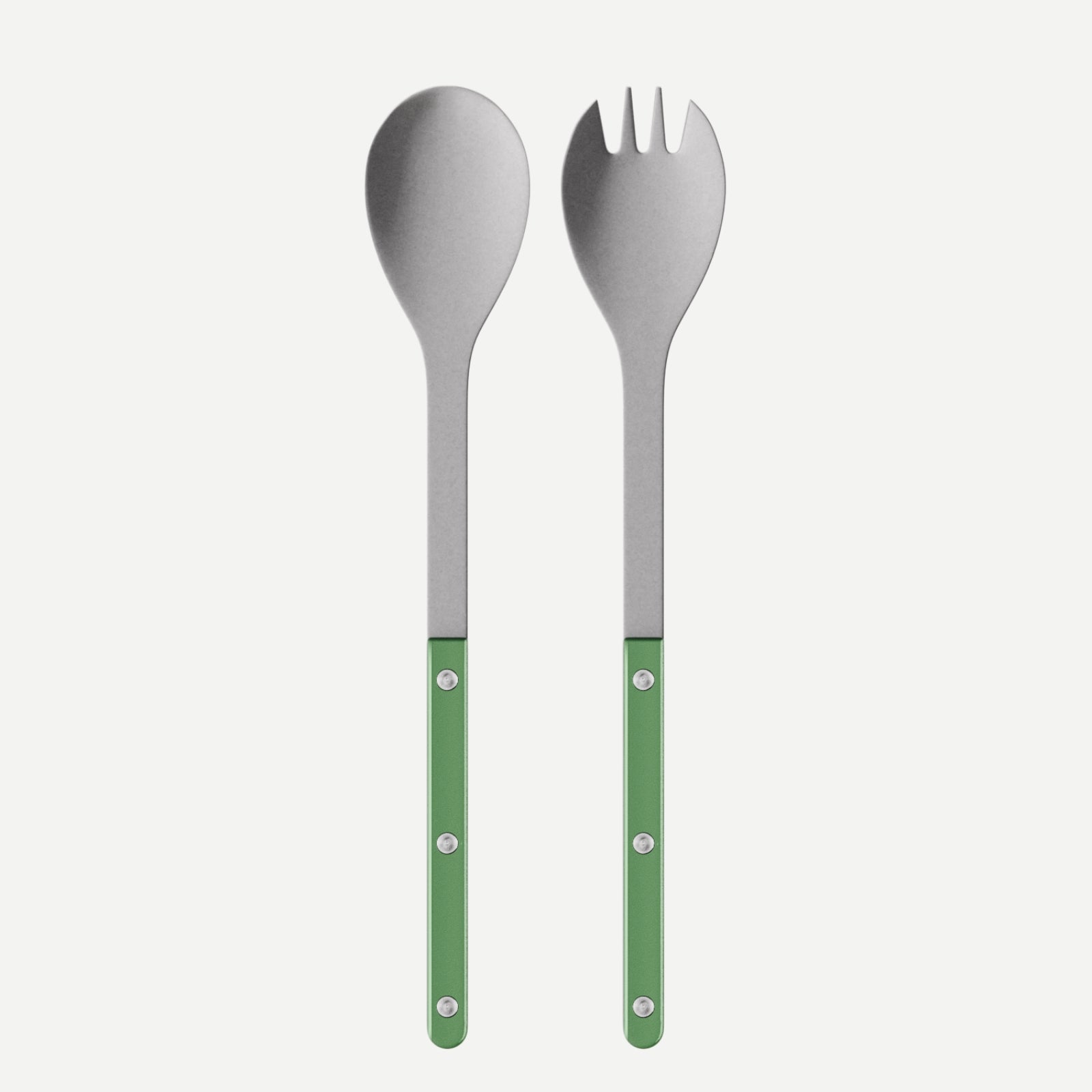 Bistrot Vintage Pearly, Garden green - Salad cutlery set