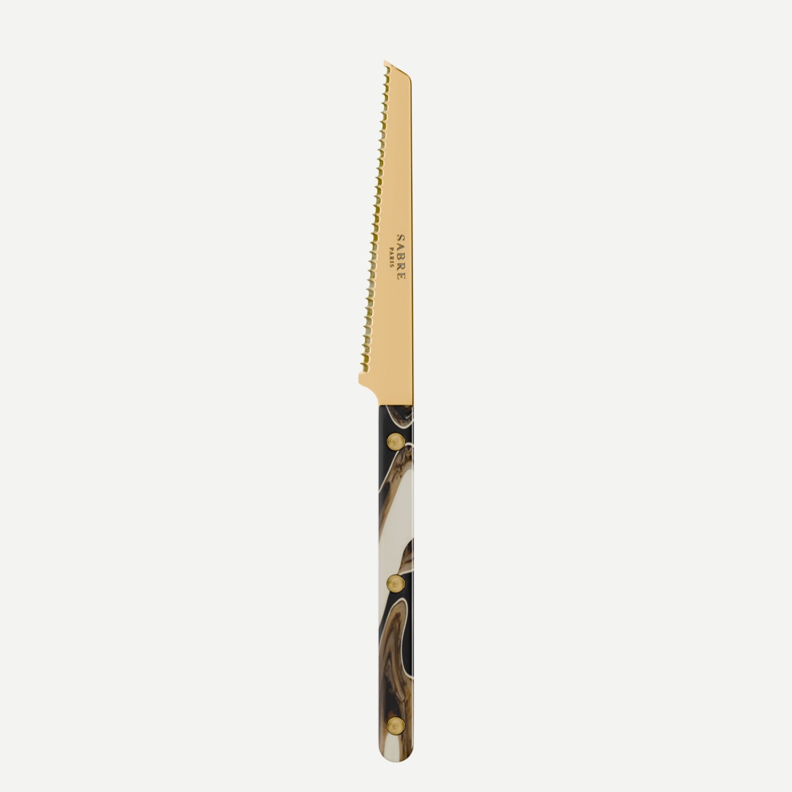Bistrot Gold color Dune, Dune Black - Tomato knife