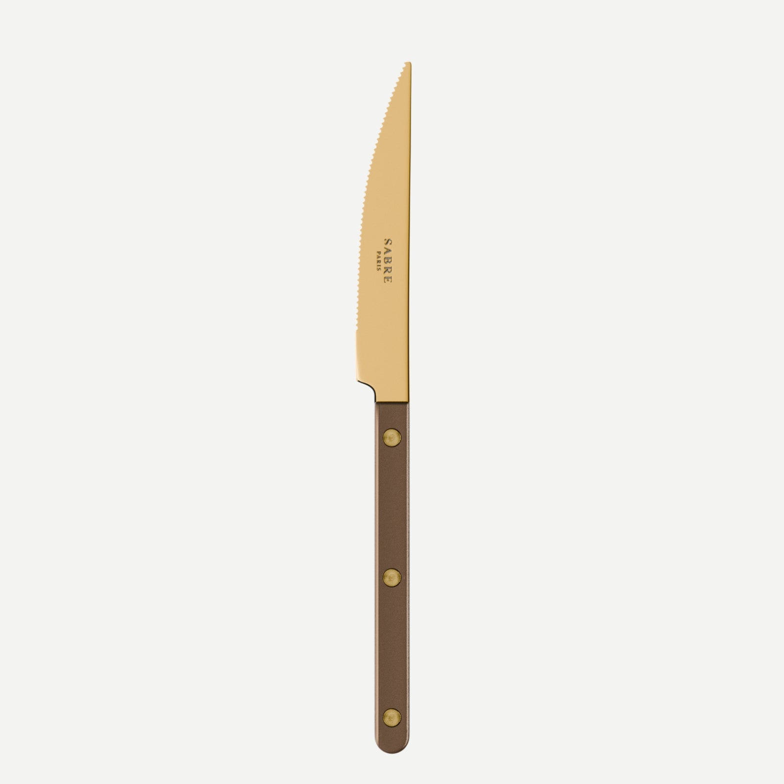 Bistrot Gold Pearly, Brown - Dinner knife