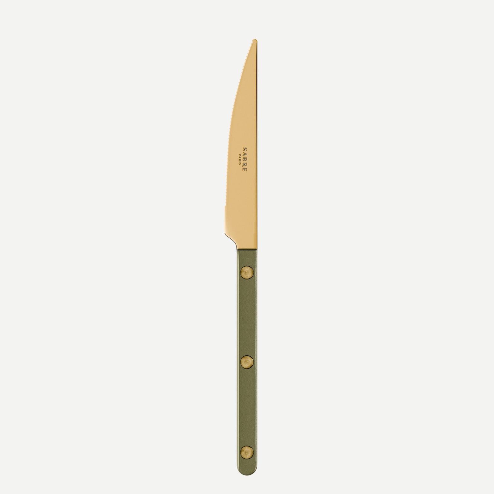 Bistrot couleur Gold Pearly, Olive - Couteau à dessert