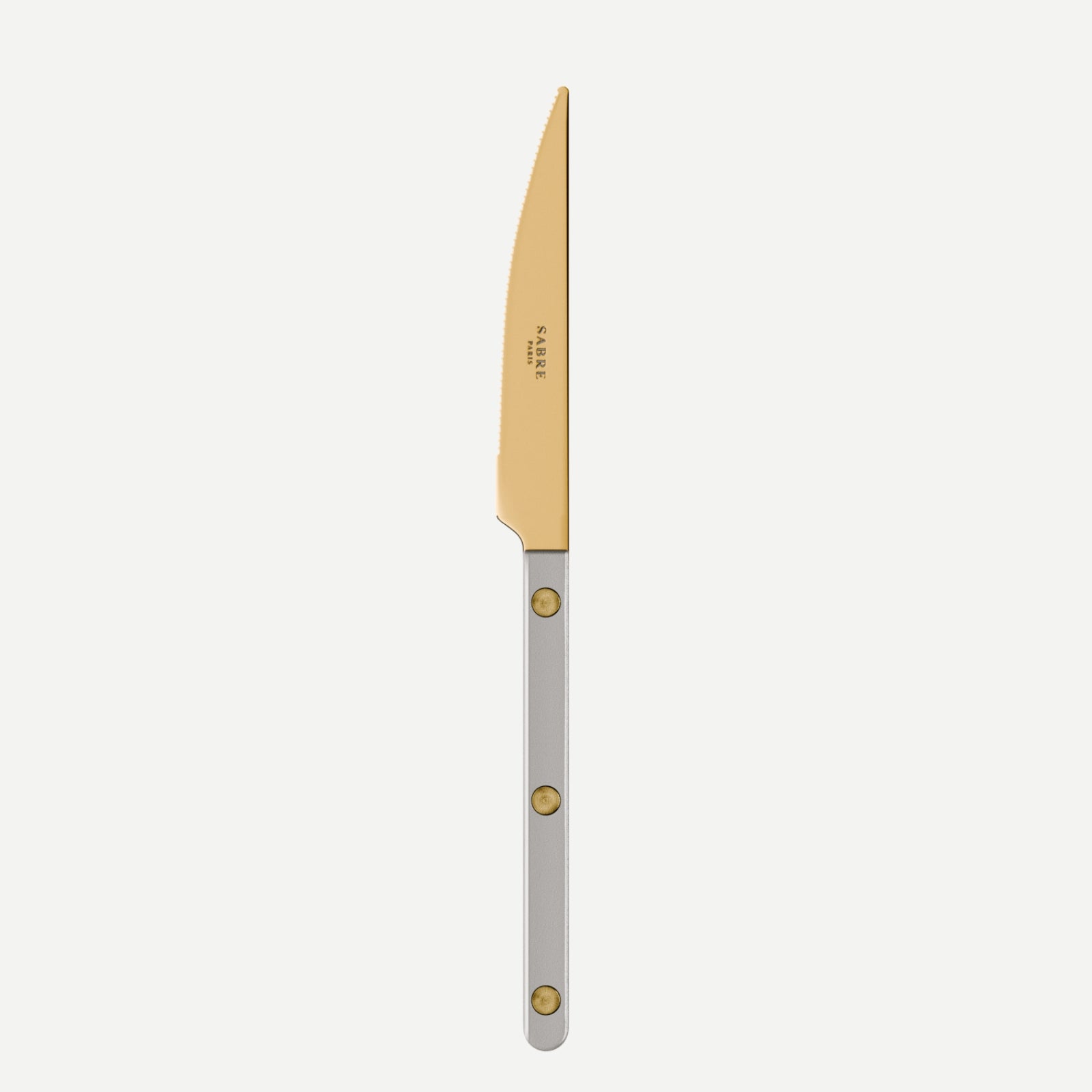 Bistrot couleur Gold Pearly, Gris - Couteau à dessert