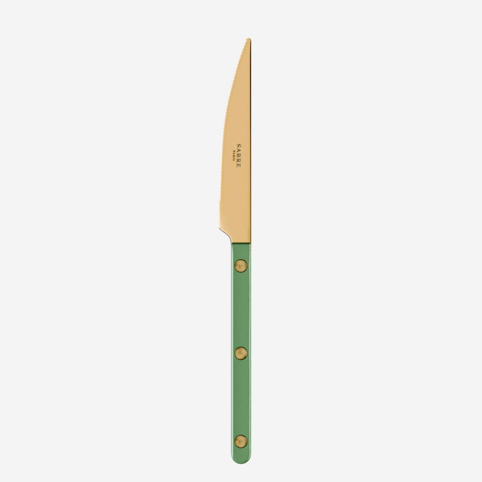 Bistrot couleur Gold Pearly, Vert jardin - Couteau à dessert