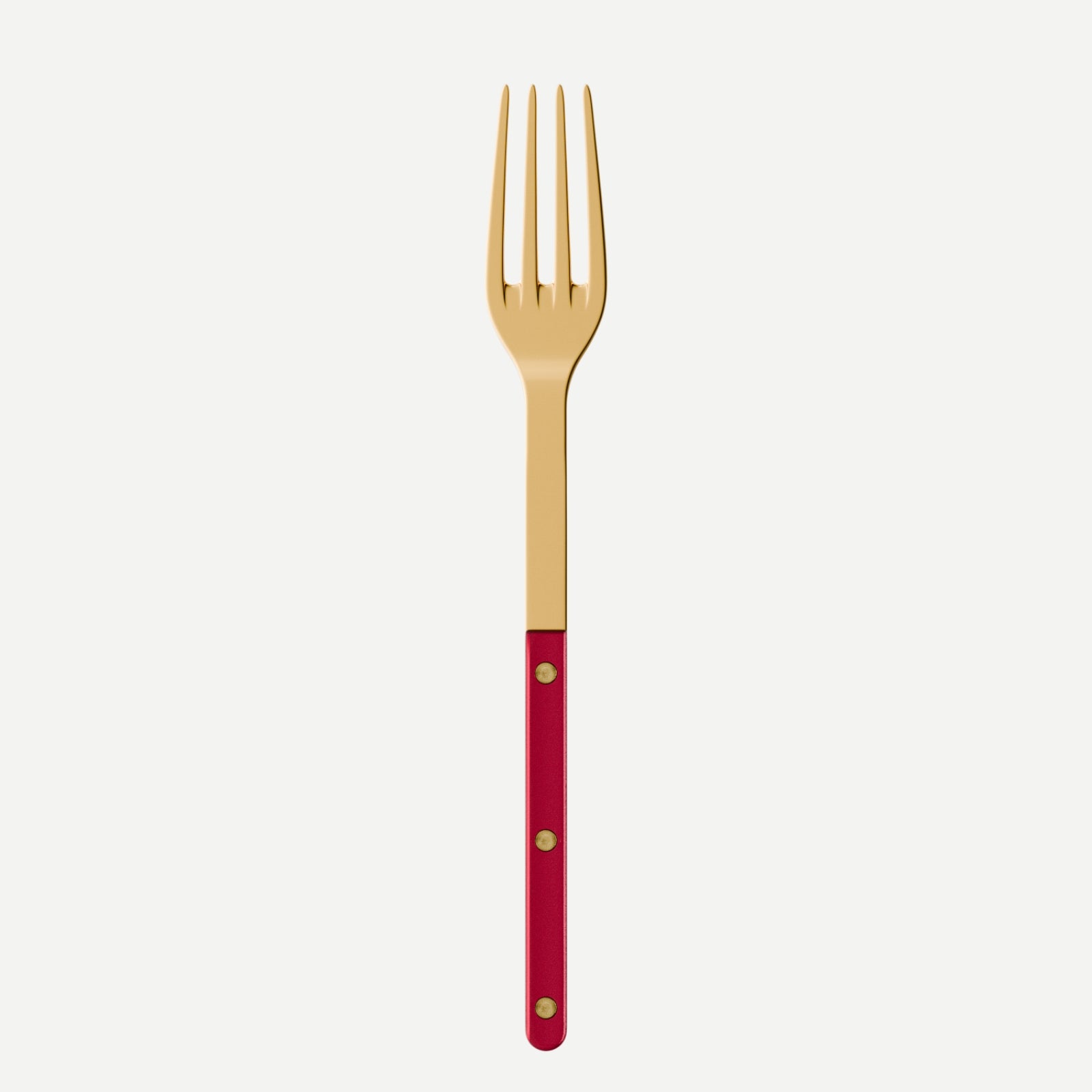 Bistrot Gold color Pearly, Red - Serving fork