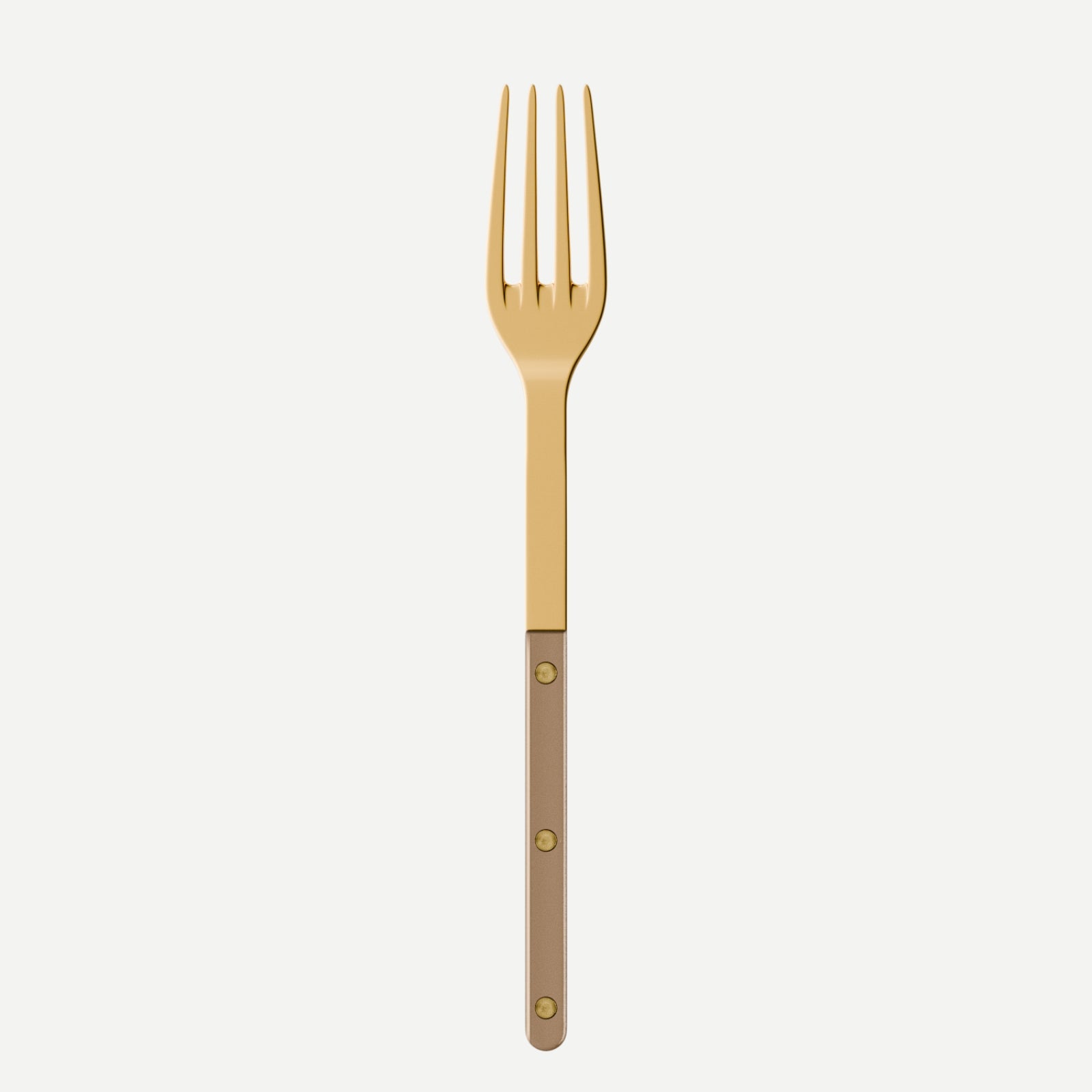 Bistrot couleur Gold Pearly, Caramel - Fourchette de service