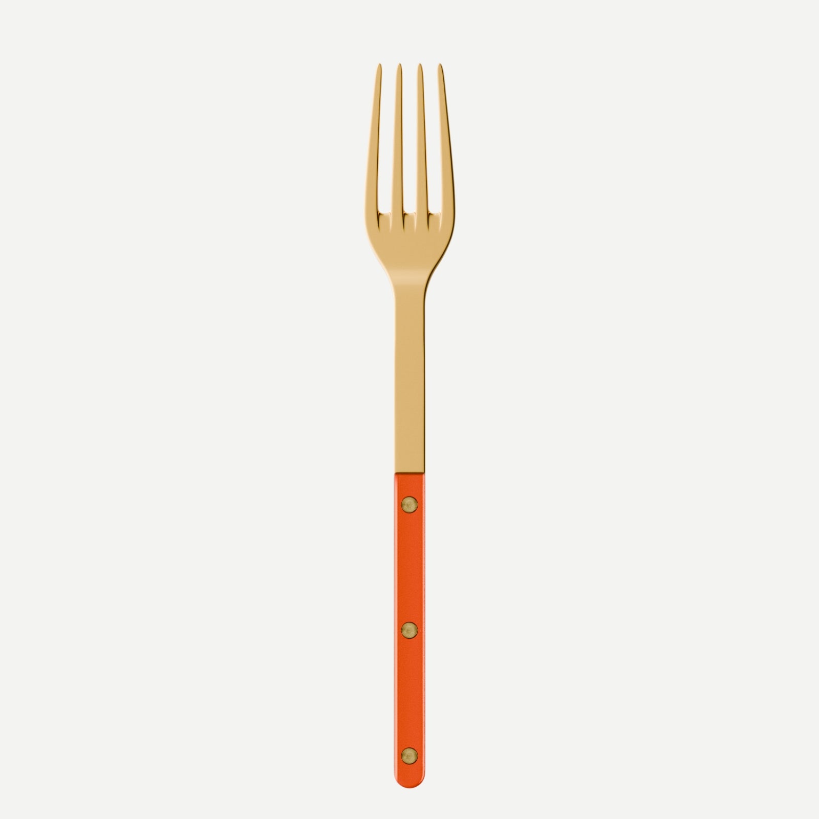 Bistrot Gold color Pearly, Orange - Serving fork