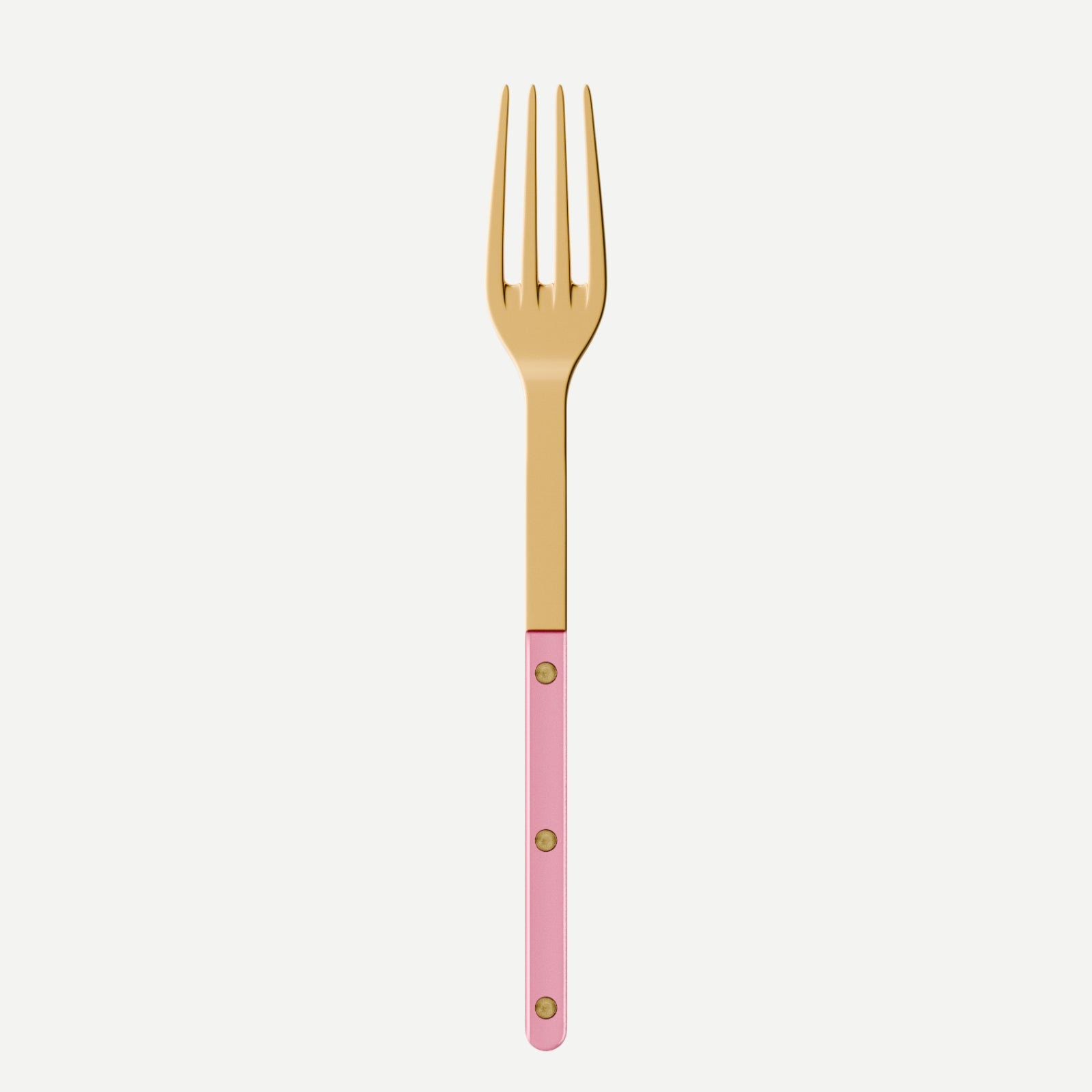 Bistrot Gold color Pearly, Soft pink - Serving fork