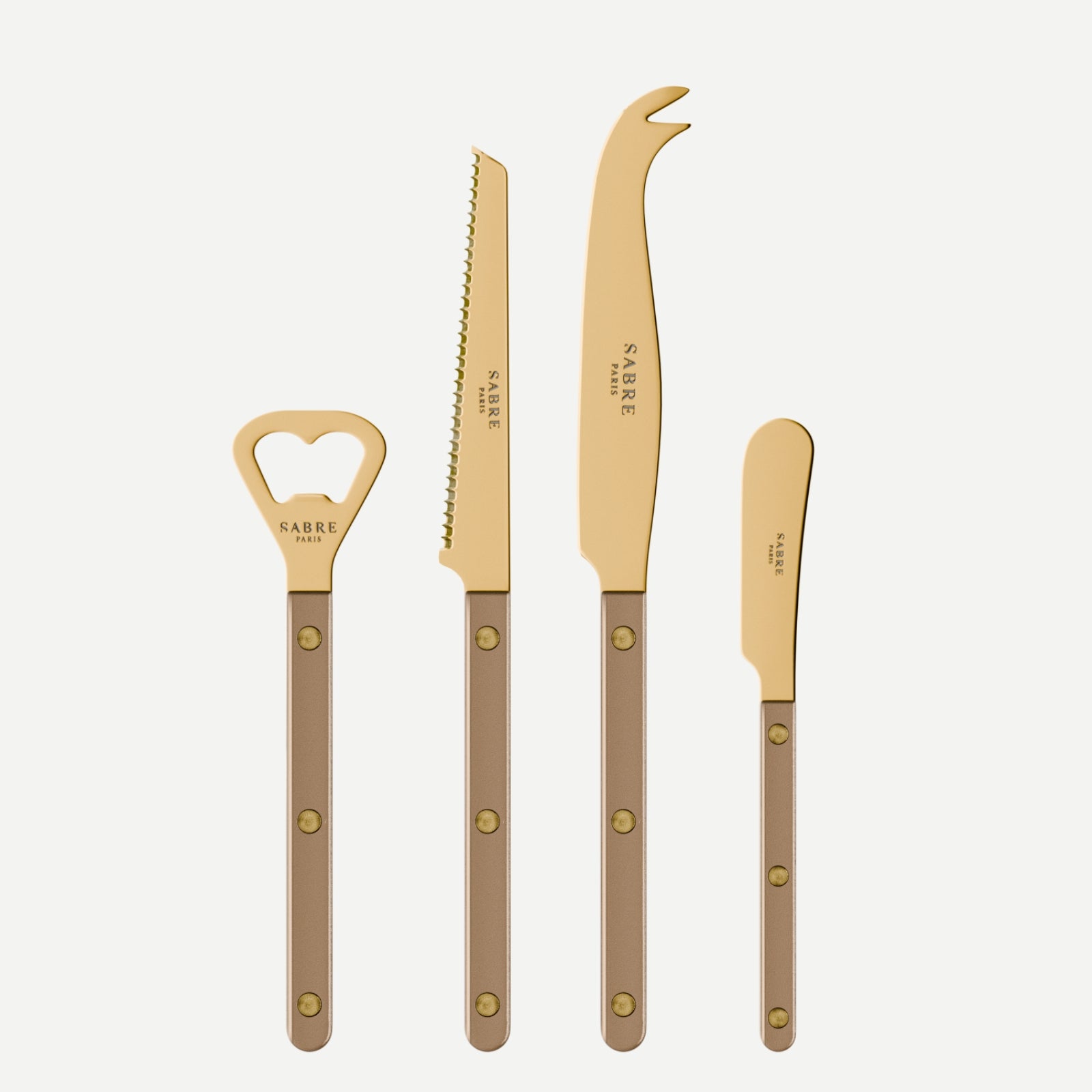 Bistrot Gold Pearly, Caramel - Set apéro Bistrot