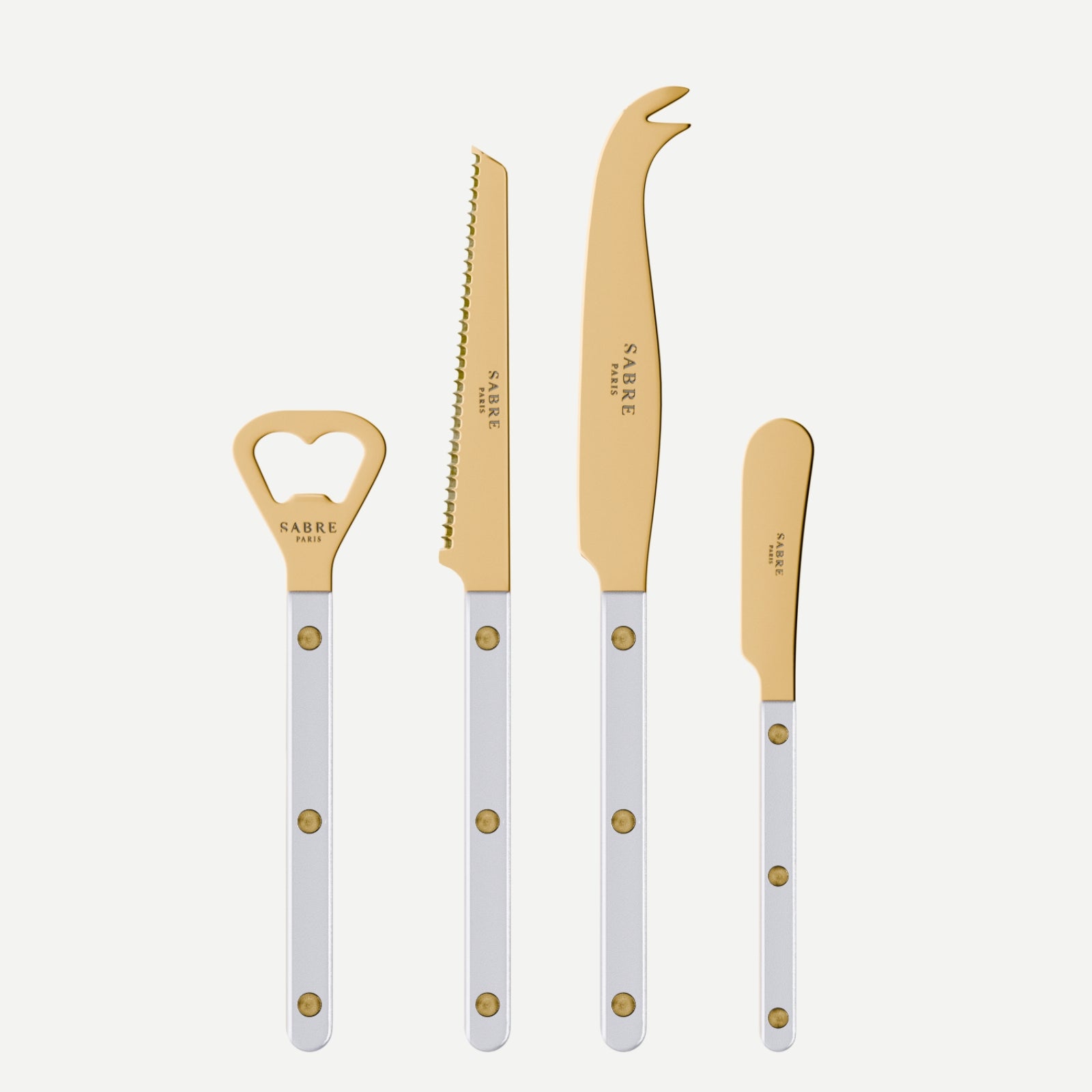 Bistrot Gold Pearly, Blanc - Set apéro Bistrot