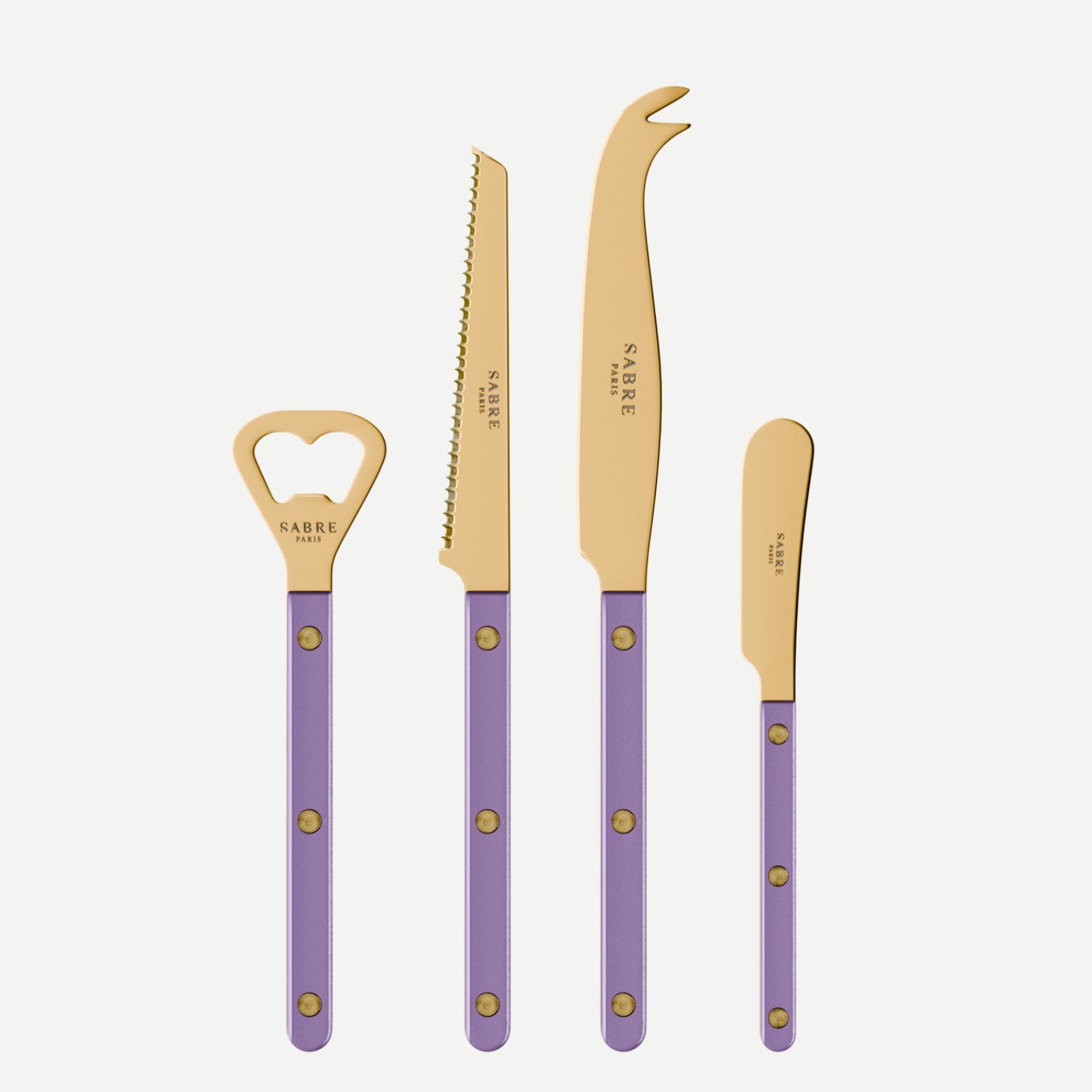 Bistrot Gold Pearly, Violet - Set apéro Bistrot