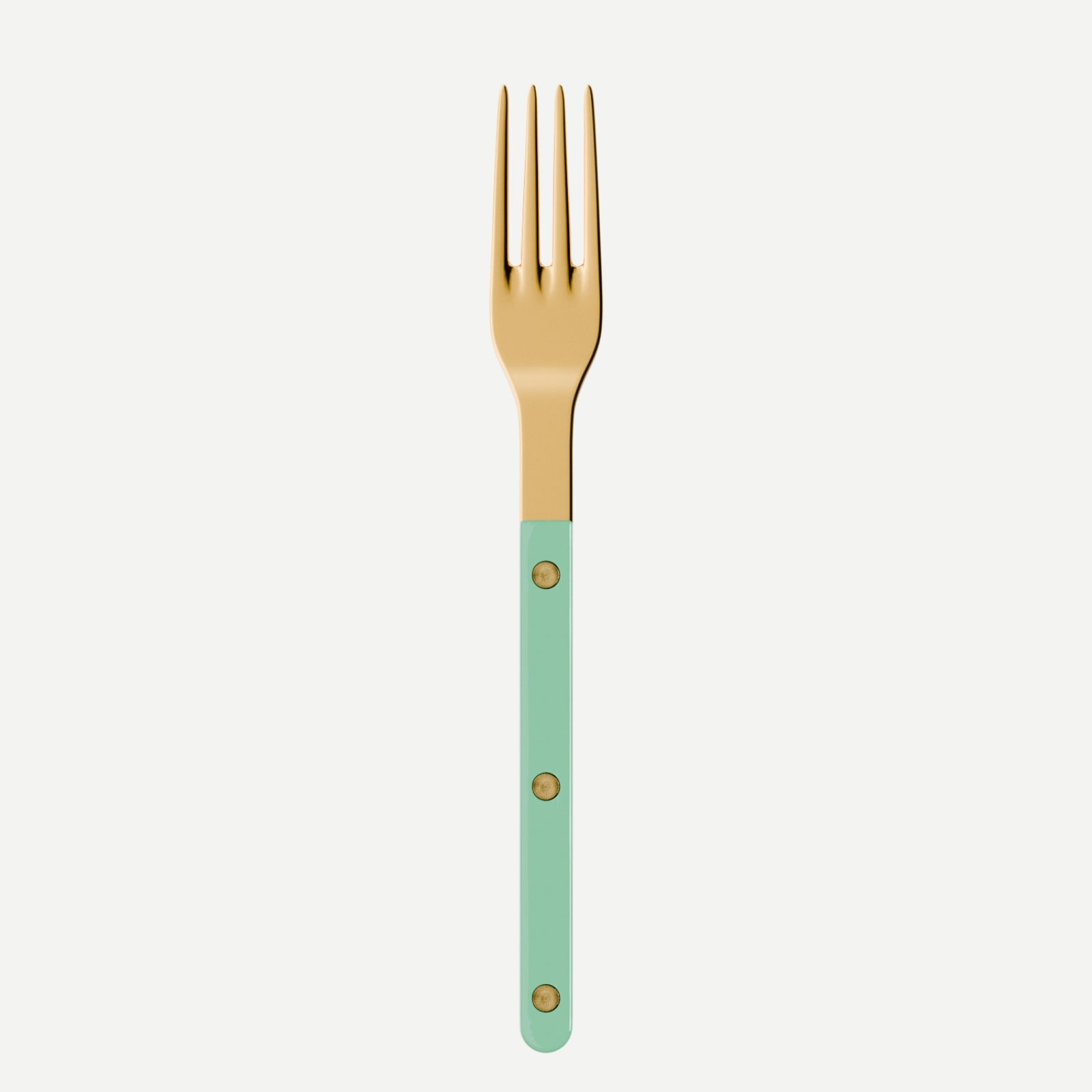 Bistrot Gold Uni, Vert pastel - Fourchette de table