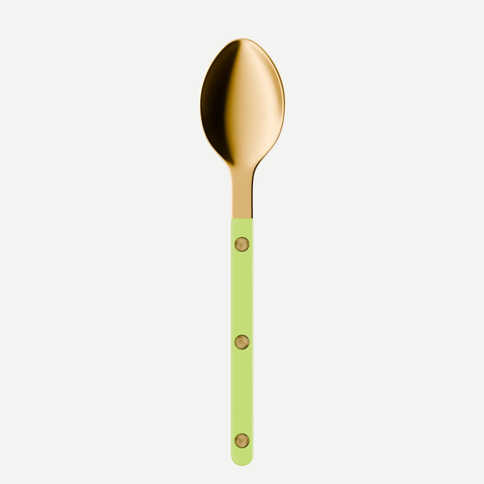Bistrot couleur Gold Uni, Lime - Cuillère à dessert