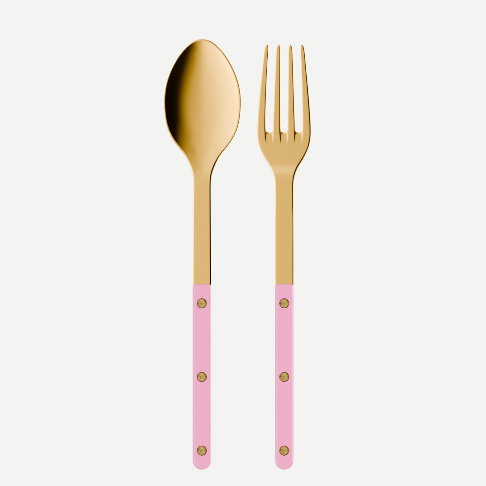 Bistrot Gold Solid, Pink - Serving set