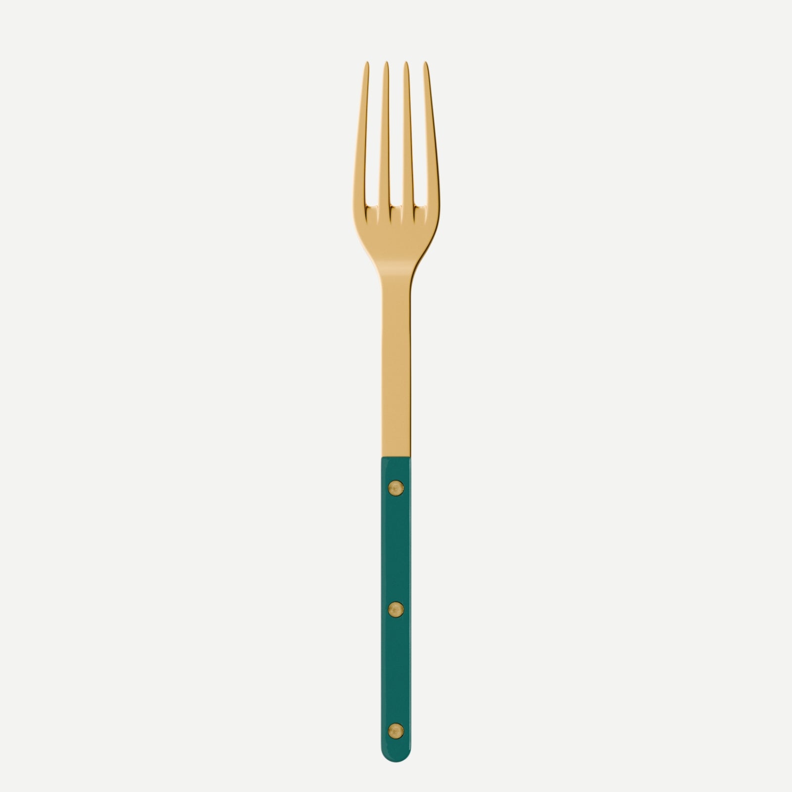 Bistrot Gold color Solid, Aquamarine - Serving fork