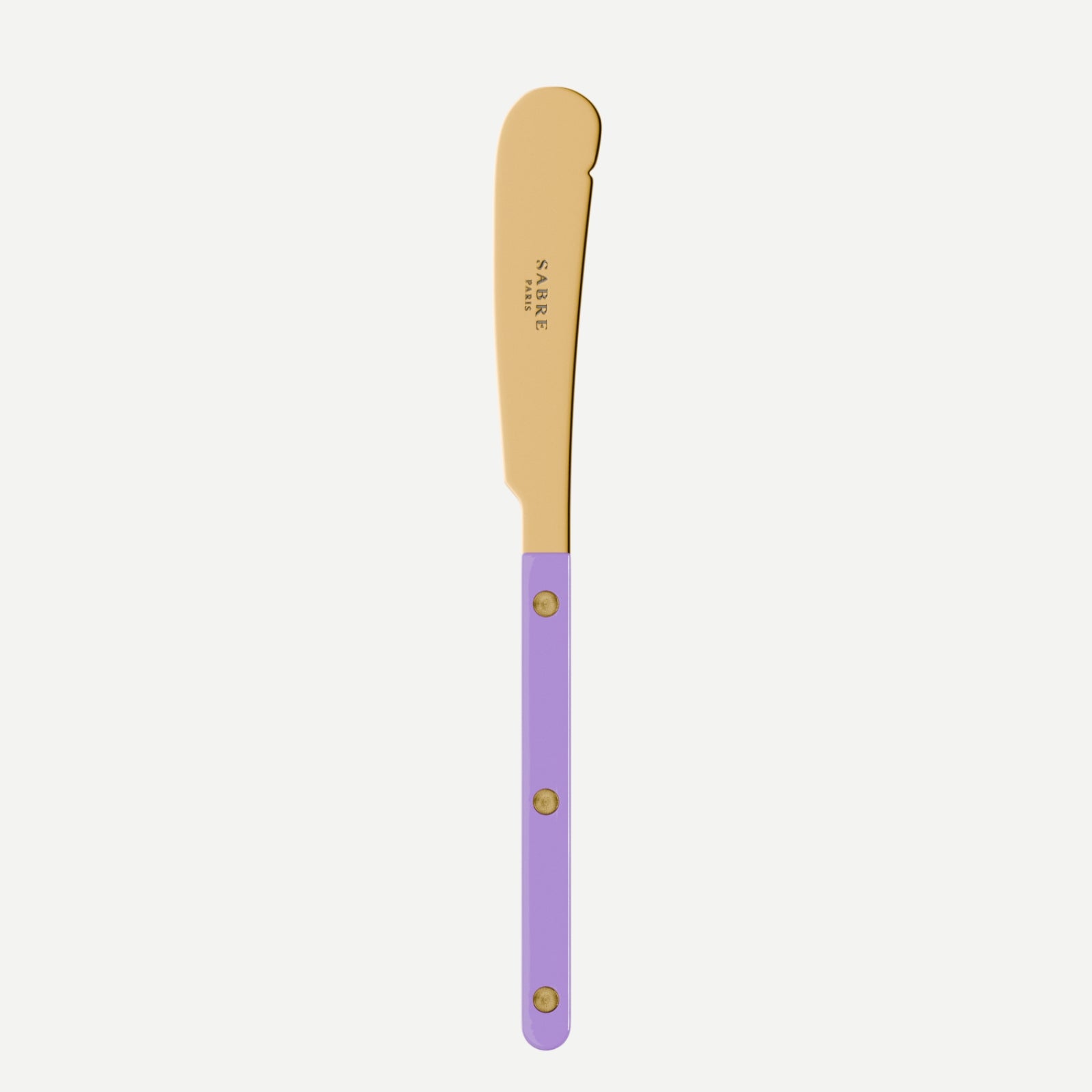 Bistrot Gold Solid, Purple - Butter knife