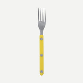Bistrot vintage uni mat,Jaune pastel
