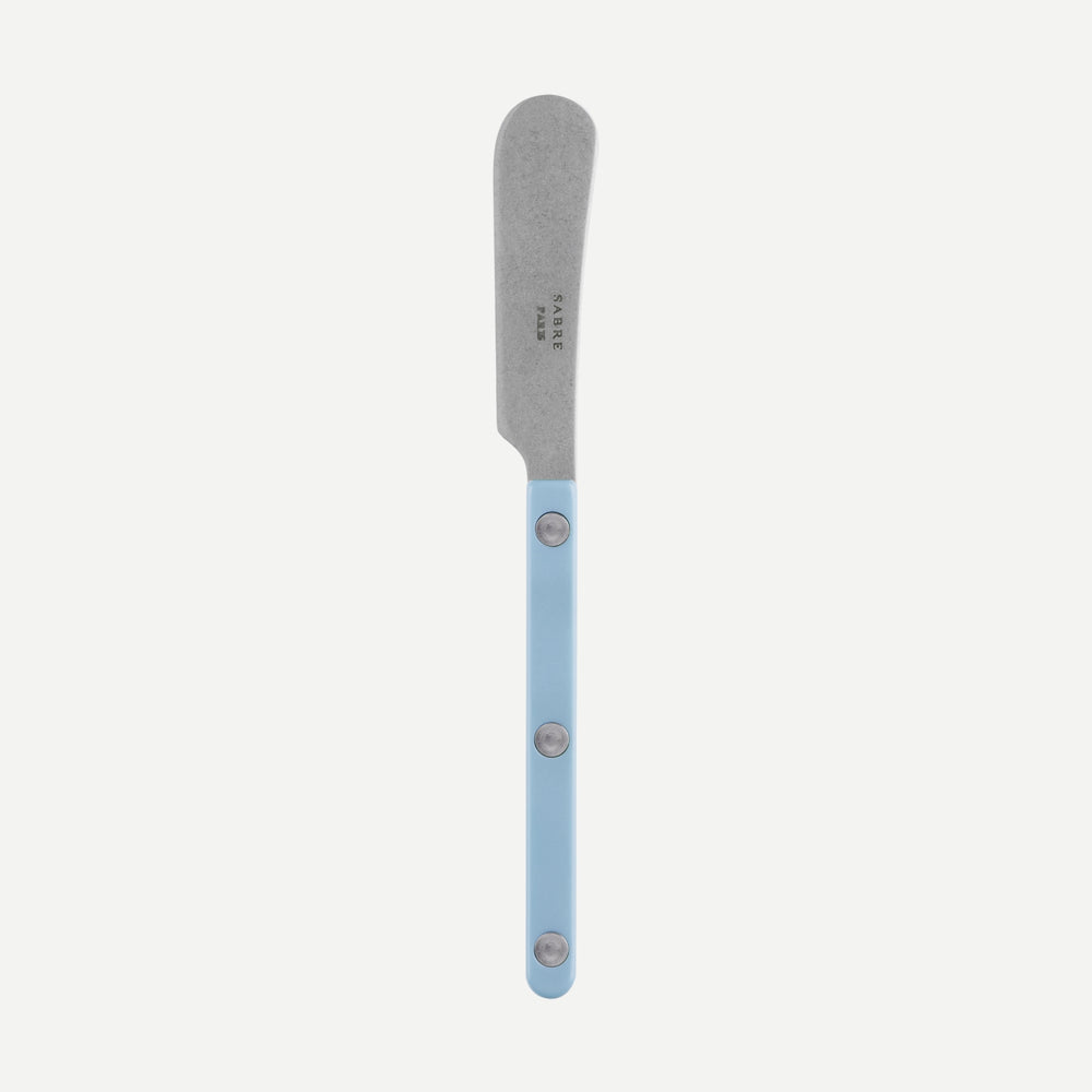 Bistrot vintage uni mat,Bleu pastel
